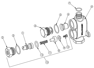 Willoughby 600183 Checkstop Strainer Assembly