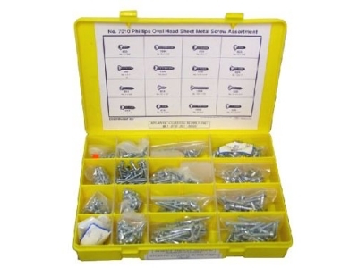 Phillips Pan Head Screw Kit w/ 16 Sizes 7010