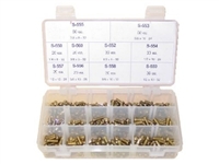 180 Piece Brass Bibb Screw Kit w/ 10 Popular Sizes