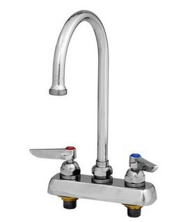 T&S B-1141 Deck Mount Workboard Faucet with 4" Centers