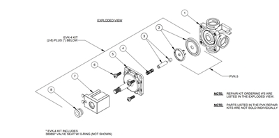 Willoughby EVK-4 Solenoid Valve Assembly Rebuild Kit