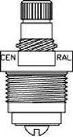 Central Brass G-453-ER Cold Stem Unit