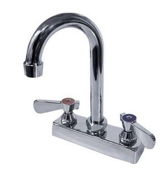 Advance Tabco K-52 4" Deck Mounted Faucet with Gooseneck