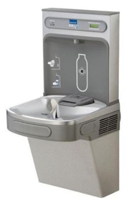 Elkay LZS8WSLK EZH2O Bottle Filling Station with Single ADA Cooler, Filtered 8 GPH Light Gray