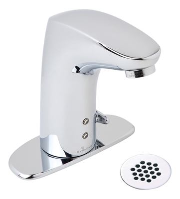Symmons S-6080-G Ultra-Sense Faucet Battery Powered with Grid Strainer Drain Assembly