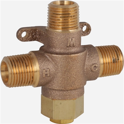 ACORN ST70-12 Lavatory Tempering Valve, Brass, 1/2" NPT