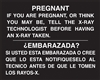 Pregnant Sign-Bilingual, Black