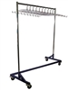 Z Base Mobile Apron Rack with Hangers