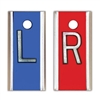 Aluminum Lead Marker with 5/8" high R & L Letters, without initials