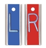 Aluminum Lead Marker with 1" high R & L Letters, without initials