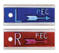 Aluminum Lead Marker with Arrow with Initials