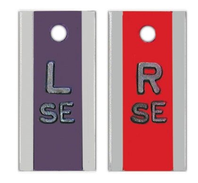 Wafer Thin Lead Marker Vertical with Initials