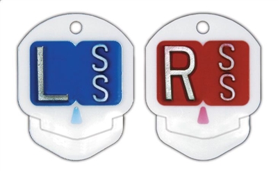 Plastic Skulls Lead Markers -  with initials