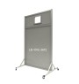 Compact Window Leaded Glass Mobile X-Ray Barrier