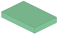 1.5" Rectangle Sponge-Coated, Non-Stealth