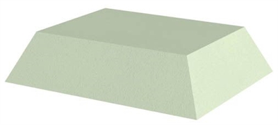 3" Rectangle Sponge-Non-Coated, Stealth