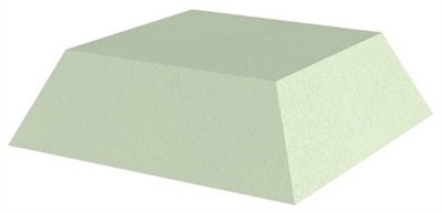 4" Square Sponge-Non-Coated, Stealth