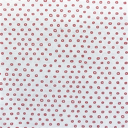 Red on White Pixie Dots