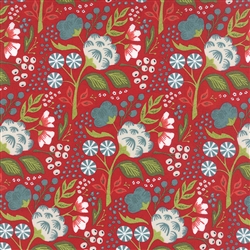 30431-14 Juniper Berry Red Floral