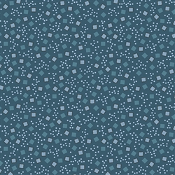 3577-B Blue Bubble Squares