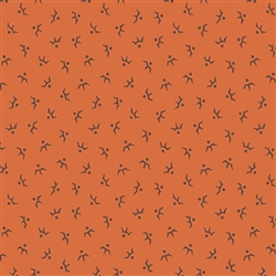 4914-O Pumpkin Spice Birds on Orange