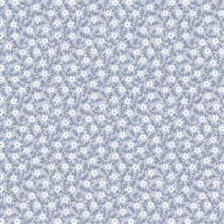 5917-B Blue Chateau Chambray Flower