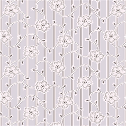 6090-C Gray Pillowcase Floral