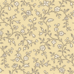 7255-LY Yellow Floral Vines