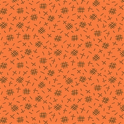 8262-O Pumpkin Spice Orange Crosshatch