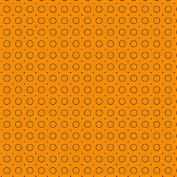 8849-O Harvest Moon Cheddar Orange Rings of Dots