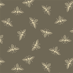 #9084-N1 Beehive Slate Gray French Bees