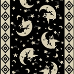 #9807-KL Hootenanny Black & White Owl & Moonn