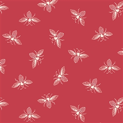 GERBER DAISIES Backing Fabric Berryliscious Bees #9084-R1 (5-3/8 yds)