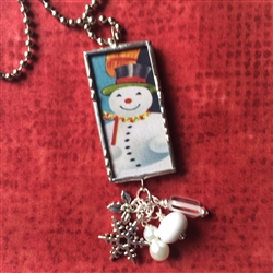 Snowman Charm Necklace