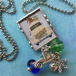 Home for Christmas Charm Necklace