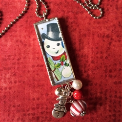 Snowman Charm Necklace