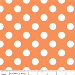 Riley Blake C360-60 Medium Big Dots Orange