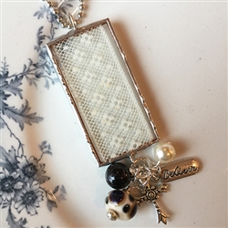 Vintage Lace Charm Necklace