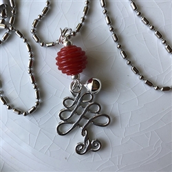 Swirl Tree Charm Necklace