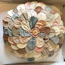 Vintage Zinnia Pillow