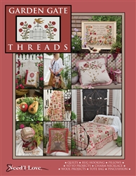 Garden Gate Threads, Renee Nanneman, Andover Fabrics, Rosebud Faire, Lily Faire, Bella Bows, Bella Bliss, Rosebud Stars,