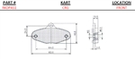 CRG Brake Pad Dimensions