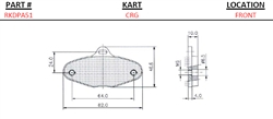 CRG Brake Pad Dimensions