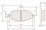 Aftermarket CRG Brake Pad Set compare to Ferodo FDB2072KI