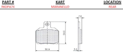 Maranello Rear Galfer FD220G1054