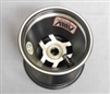 Direct Spindle Mount Wheel 17mm Spindle - 4.3" x 5.1" BLACK