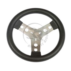 280 mm Steering Wheel With Steel Spokes Covered with Polyurethane