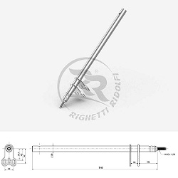 Gold Kart Steering Column Shaft 510mm M10