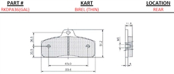 Birel Rear (Medium) (Galfer)