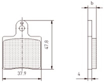 CRG 2000  Rear Brake Pads